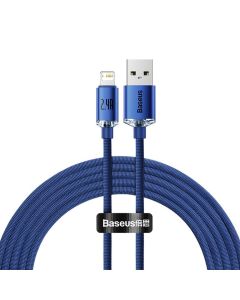 BASEUS cable USB A to Lightning 2 4A Crystal Shine CAJY000103 2 m blue