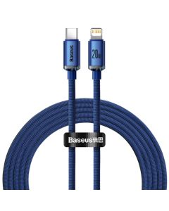 BASEUS cable Type C to Apple Lightning 20W Power Delivery Crystal Shine CAJY000303 blue
