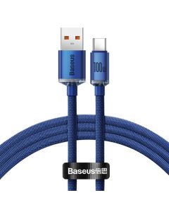 BASEUS cable USB to Type C PD100W Power Delivery Cristal Shine CAJY000403 1 2 blue