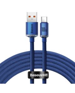 BASEUS cable USB A to Type C PD 100W Crystal Shine CAJY000503 2 m blue
