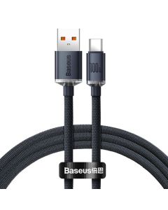 BASEUS cable Type C to Type C PD100W Power Delivery Crystal Shine CAJY000701 2m black