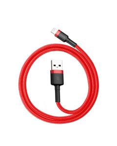 BASEUS cable USB A to Lightning 2 4A Cafule CALKLF-A09 0 5 m red black