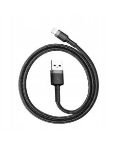 BASEUS cable USB A to Lightning 2 4A Cafule CAMKLF-BG1 0 5 m black gray