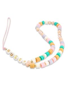 Guess strap GUSTFLWP pink Heishi Beads