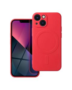 SILICONE MAG COVER case compatible with MagSafe for IPHONE 11 red