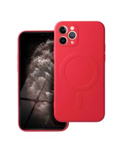 SILICONE MAG COVER case compatible with MagSafe for IPHONE 11 Pro red