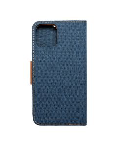 CANVAS Book case for IPHONE 14 Pro Max navy blue