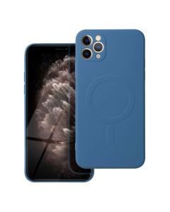 SILICONE MAG COVER case compatible with MagSafe for IPHONE 12 Pro Max blue