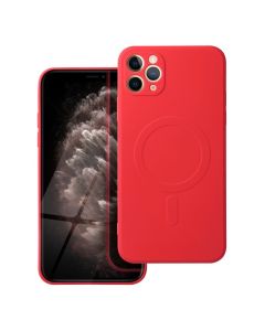 SILICONE MAG COVER case compatible with MagSafe for IPHONE 12 Pro Max red