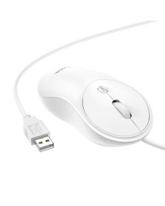 HOCO wired mouse USB A GM13 1 5 m white