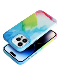 LEATHER MAG COVER case for IPHONE 14 Pro color splash