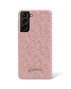 Original faceplate case GUESS GUHCS23MHGGSHP for SAMSUNG S23 Plus (Fixed Glitter / pink)