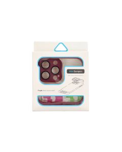 MINI BUMPERS with camera island protection Case for IPHONE 14 PRO MAX cherry