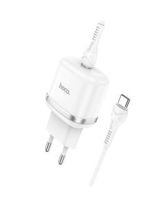 HOCO travel charger Type C + cable Type C to Type C PD QC3.0 20W N24 white