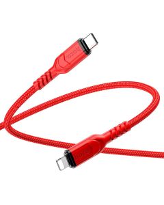 HOCO cable Type C to Lightning PD 3A 20W X59 1 m red