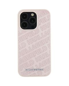 Original faceplate case KARL LAGERFELD KLHCP15SPQKPMP for iPhone 15 (Quilted Pattern / pink)