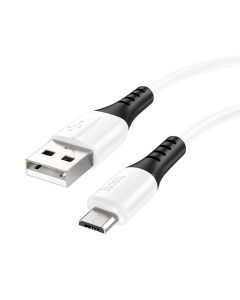 HOCO cable USB to Micro 2 4A Silicone X82 white