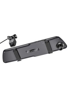 HOCO car camera for mirror with screen 4 5 + rear camera 1080P/30fps DV4 black