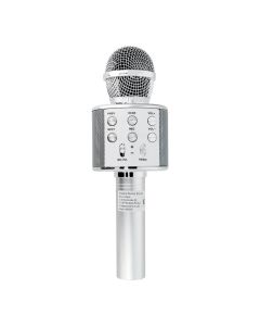 Multimedia karaoke microphone CR58 silver