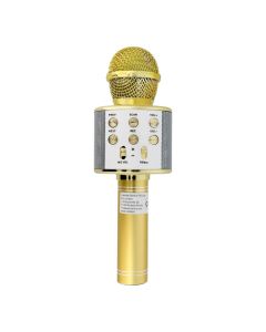 Multimedia karaoke microphone CR58 gold