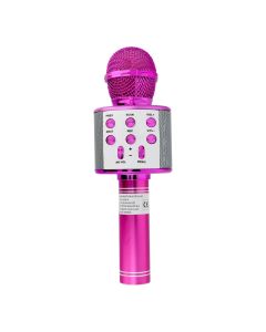 Multimedia karaoke microphone CR58 pink