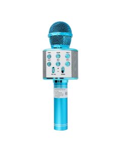 Multimedia karaoke microphone CR58 blue