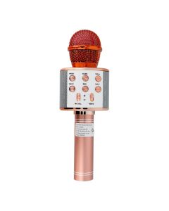 Multimedia karaoke microphone CR58 pink gold