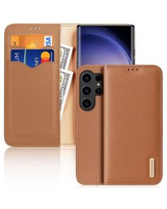 DUX DUCIS wallet case HIVO for SAMSUNG S24 Plus brown