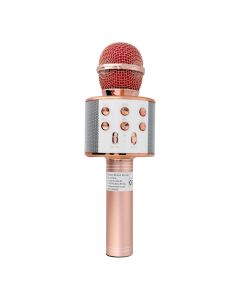 Multimedia karaoke microphone CR58S HQ pink gold