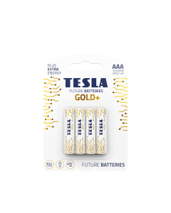 TESLA alkaline battery R3 (AAA) GOLD+ [4x120] 4 pcs
