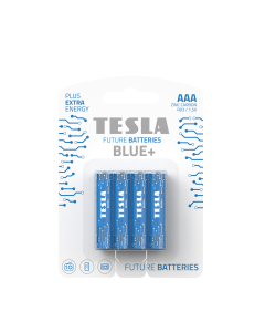 TESLA alkaline battery R3 (AAA) BLUE+ [4x120] 4 pcs