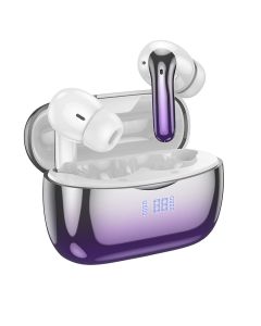 HOCO wireless earphones bluetooth TWS ANC+ENC EQ16 purple glaze
