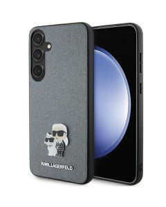 Original faceplate case KARL LAGERFELD KLHCS24MPSAKCMPG for SASMSUNG S24 Plus (SAFFIANO KC PIN) grey
