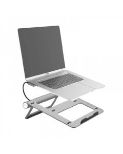 WiWU - Aluminium Laptop Stand with Docking Station (USB-C*2+USB3.0*2+SD/TF+RJ45+HDMI (4k30Hz))