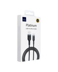 WiWU - Platinum Series Data Cable Wi-C019 USB A to Micro USB 3A 1 2m - black