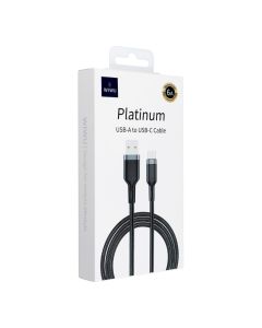 WiWU - Platinum Series Data Cable Wi-C021 USB A to USB C 6A (Huawei phones only) 1 2m - black