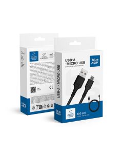 Data Cable Blue Star - USB A to micro USB 2A - black