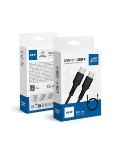 Data Cable Blue Star - USB C to USB C 3A (max 60W) - black
