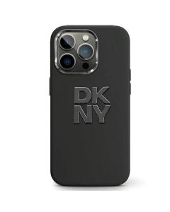 DKNY case for IPHONE 15 Plus DKHCP15MSMCBSK (DKNY HC Silicone W/Stack Metal Logo) black