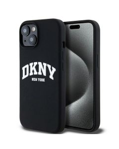 DKNY case for IPHONE 14 compatible with MagSafe DKHMP14SSNYACH (DKNY HC MagSafe Silicone W/White Arch Logo) black