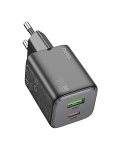 HOCO charger USB A + Type C PD QC 3A 20W N41 black
