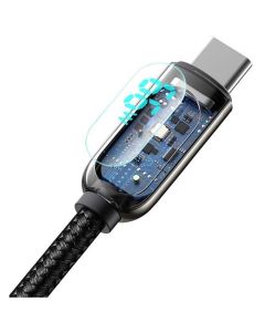BASEUS cable USB A to Type C with digital display 66W 6932172600563 1 m black