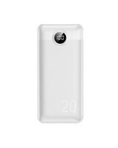 Power Bank VEGER L20S - 20 000mAh LCD  Quick Charge PD 20W white (VP2039PD  / W2039PD )