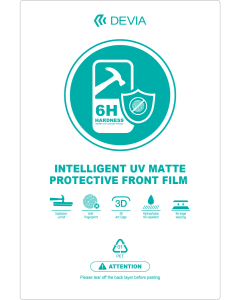 Devia Intelligent UV Matte protective front film (0.19mm) 