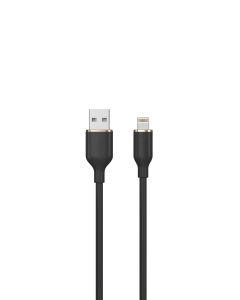 Devia Jelly Series A to Lightning Silicone Cable (2.4A 1.2M) - black