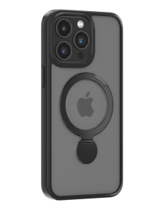 Devia Joy Shark Magnetic case with rotating bracket for Iphone 15 - black