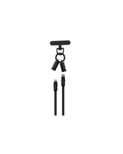 Devia Extreme Speed series C to L PD 27W woven fast cable lanyard (1.2M)-black