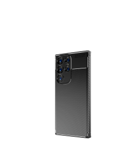 Devia Carbon Fiber Texture Shockproof Case for Samsung S23 Plus - black
