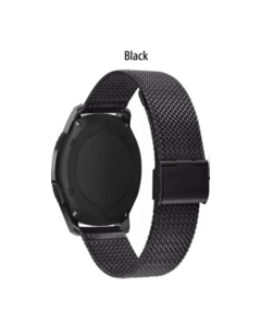 Devia Fashion sport braid button watch band(20) - black
