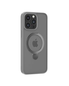 Devia Delight series magnetic case with bracket for Iphone 15 - gray